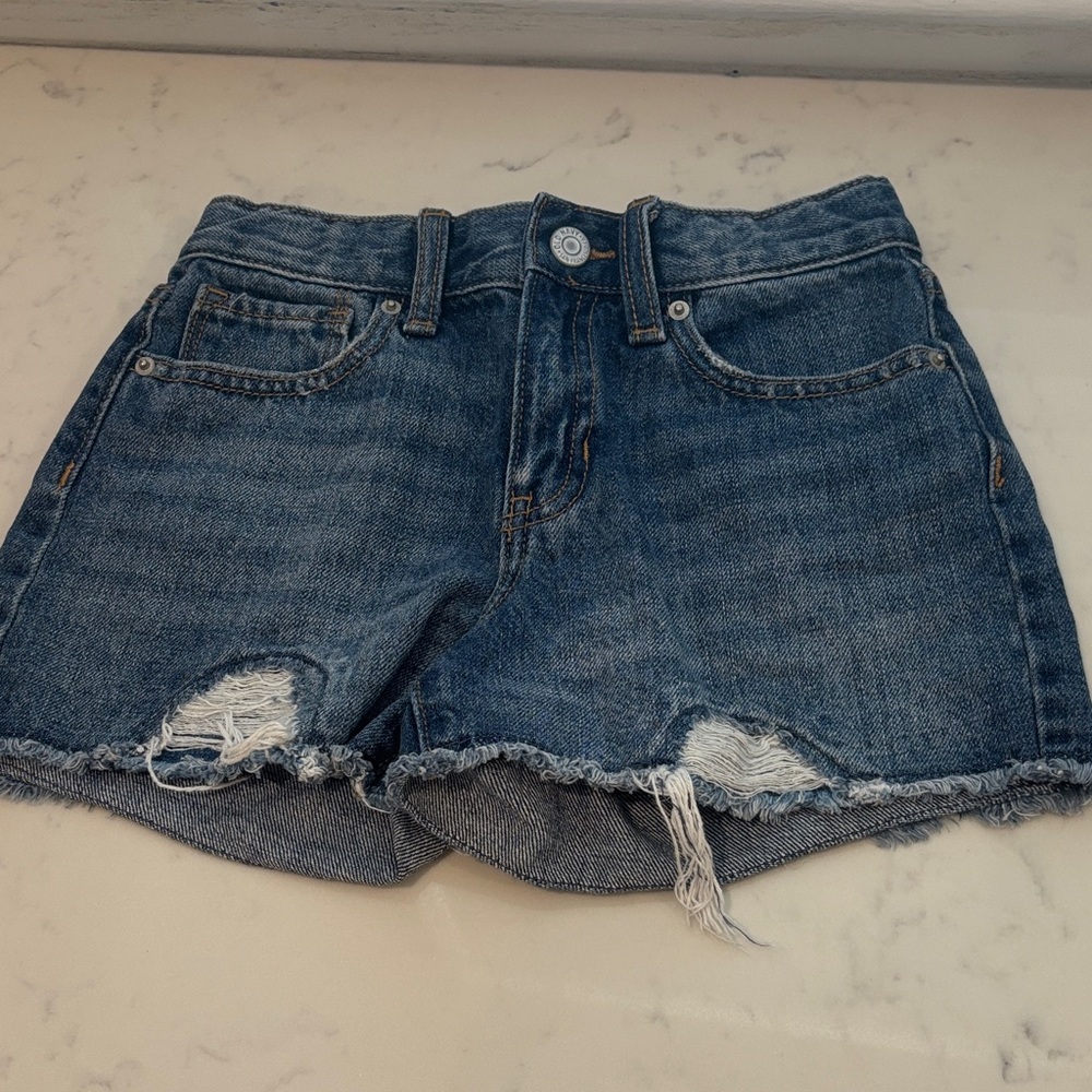 Old Navy Blue Distressed Jean Shorts kids
